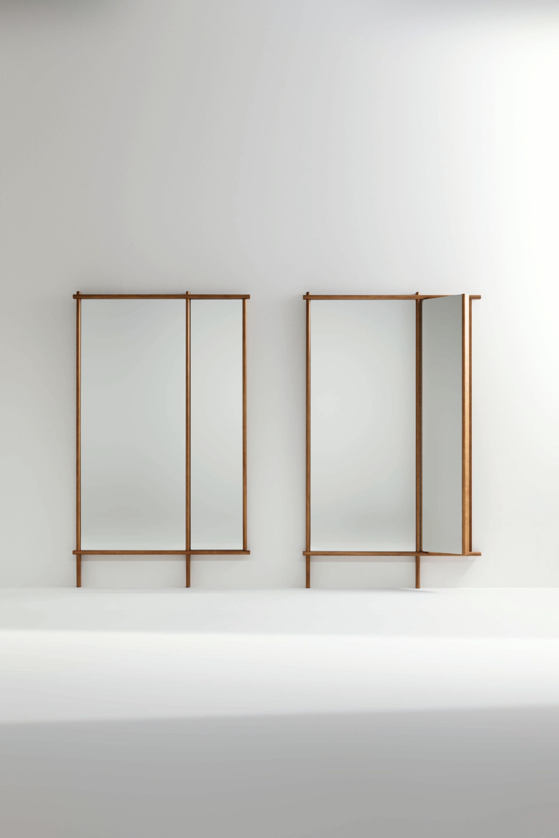 Зеркало для пола из массива дерева с рамкой BONALDO остров ARCH-00057350 - Вид №1