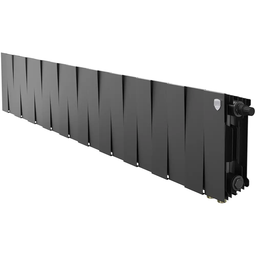 Радиатор секционный Royal Thermo Pianoforte VDR 200/100 20 секций нижнее правое подключение биметалл черный 86733742 STLM-2023140  - Вид №1