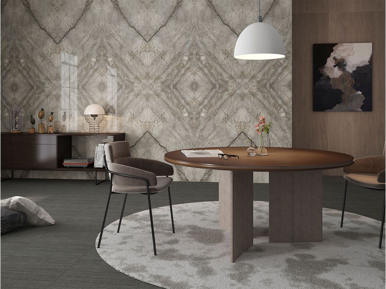 Пол / облицовка керамогранита с эффектом камня Kaleseramik ванная комната ARCH-00083527 - Вид №1