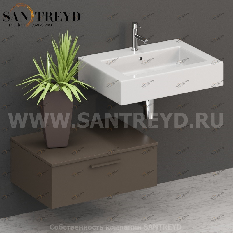 T07052CS2 Столешницы для использования в сочетании с тумбами и открытыми тумбами 70 см коричневая Globo ARREDO WOOD Италия Ceramica Globo