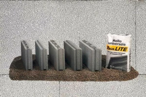 LecaSistemi Легкий бетонный блок для перегородки Lecablocco c.a.m