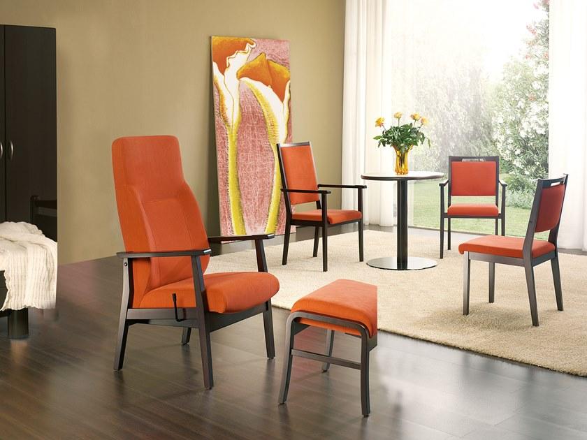 PIAVAL Штабелируемый стул из ткани с высокой спинкой Swing | health & care 32-25/6 - Вид №5