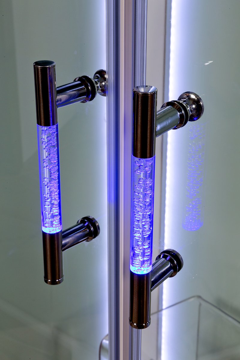 L 810 с электрикой BLACK Душевая кабина DETO Серия L А01 LED - Вид №2