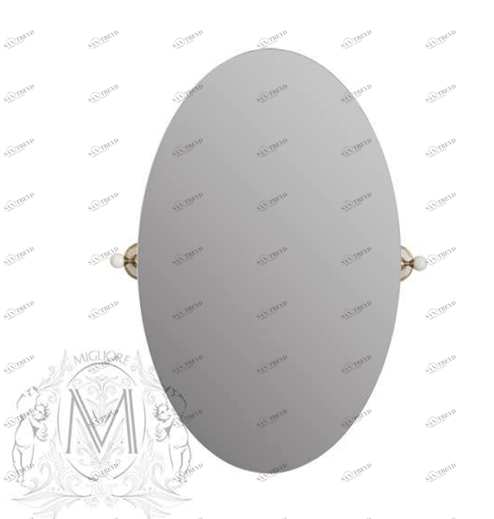 Зеркало овальное MIGLIORE Provance Ml.PRO-60.533.DO, цвет золото 