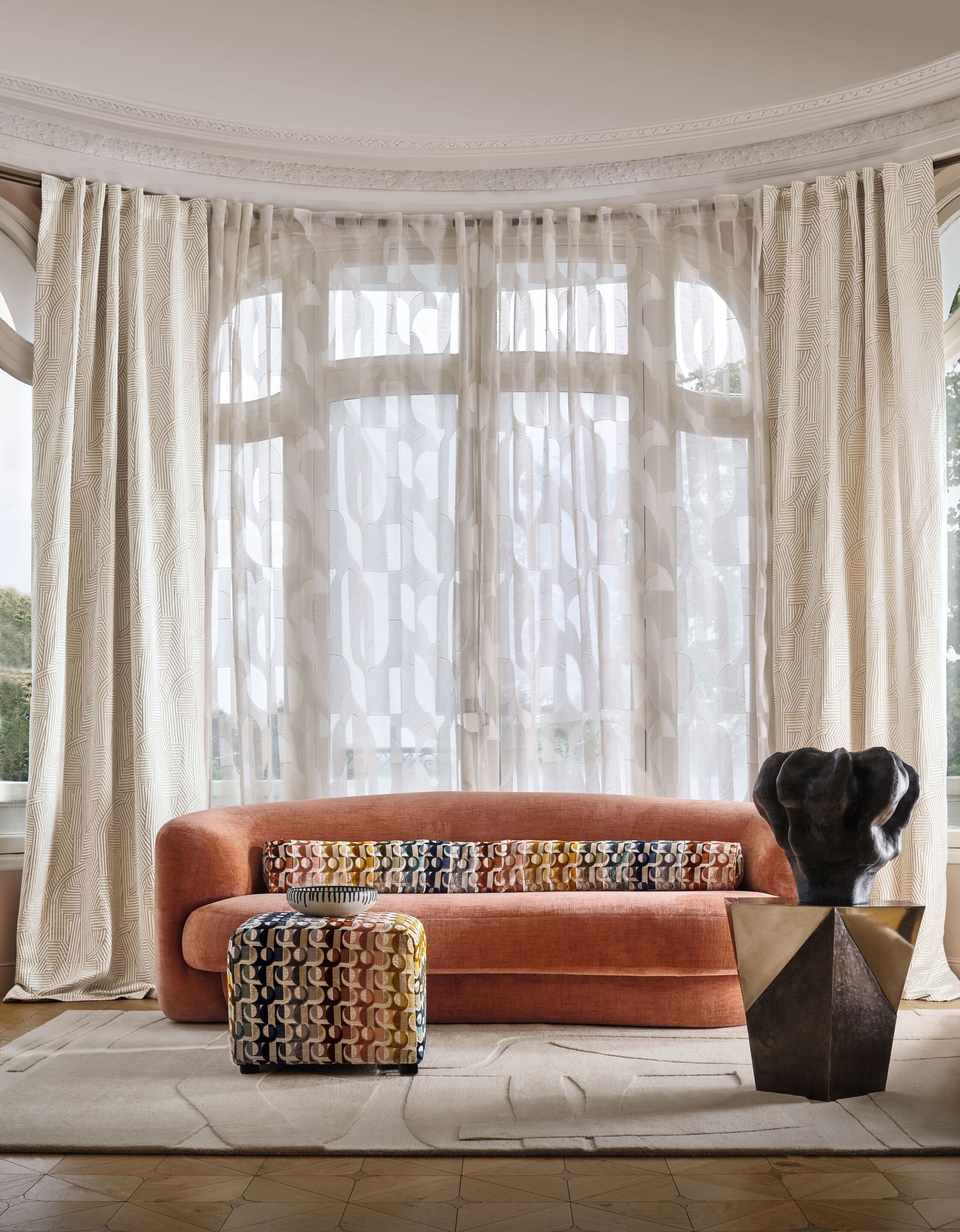 Моющаяся ткань для штор Casamance Luminescence ARCH-00003444 - Вид №1