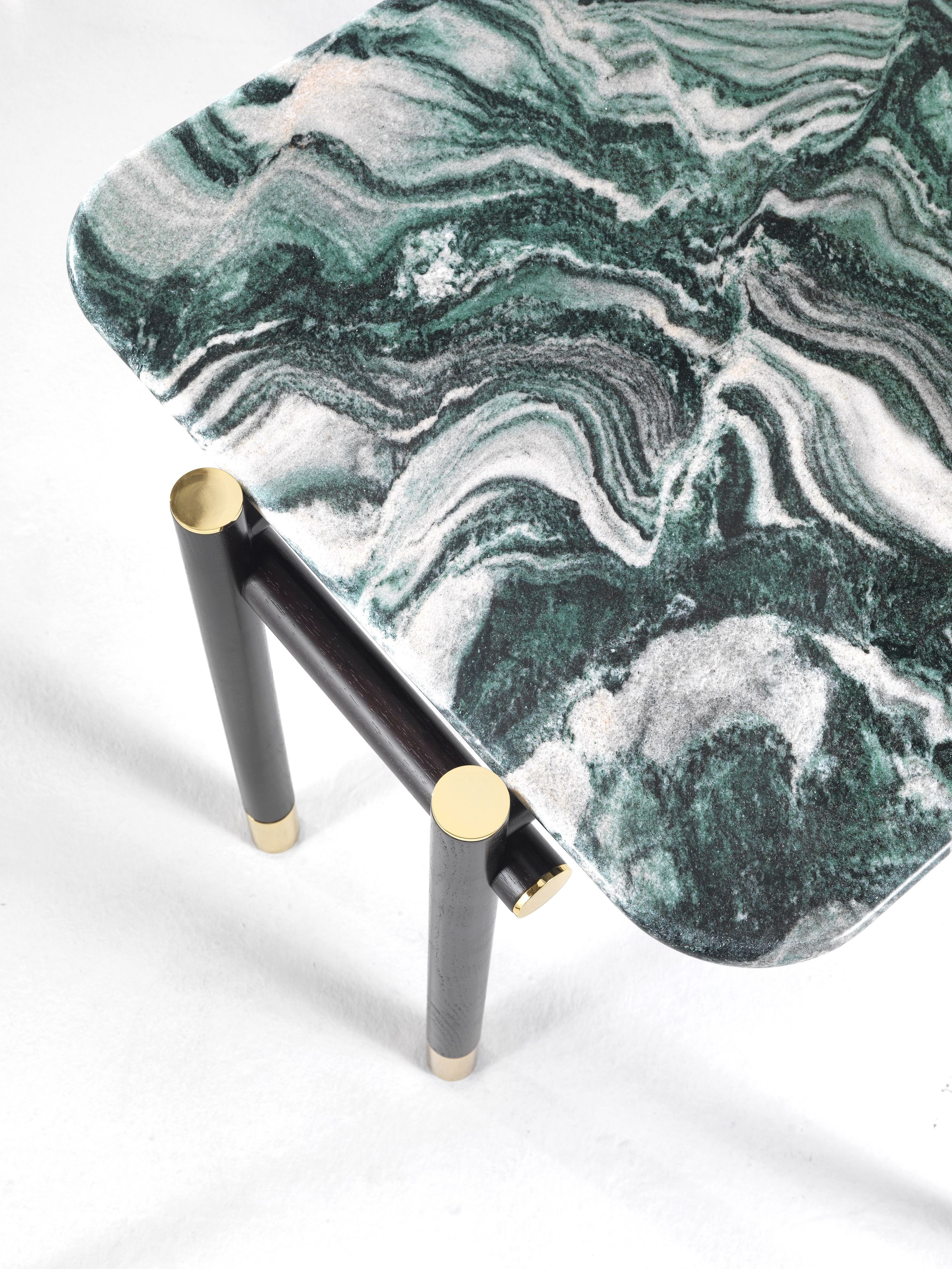 Мраморный и деревянный квадратный журнальный столик ETRO Home Interiors Woodstock ARCH-00043830 - Вид №4