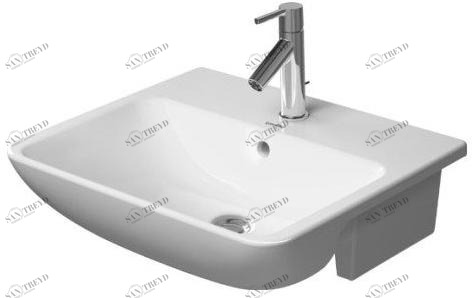 037855 Подвесная раковина настенная овальная Duravit Me белая