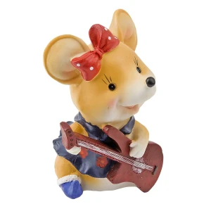 93724360 Новогодняя фигура Monte Christmas Мышка с гитарой 13.50 см STLM-0962218