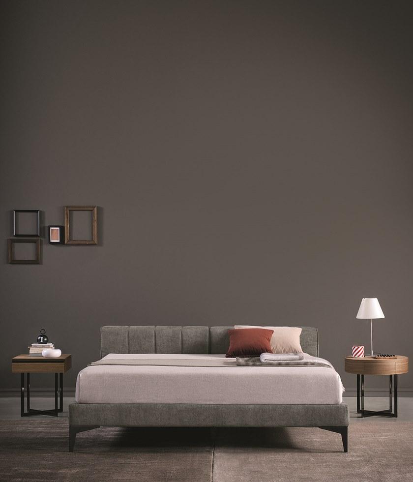 Bodema Двуспальная кровать с обивкой из ткани sun-id-1349605 - Вид №1