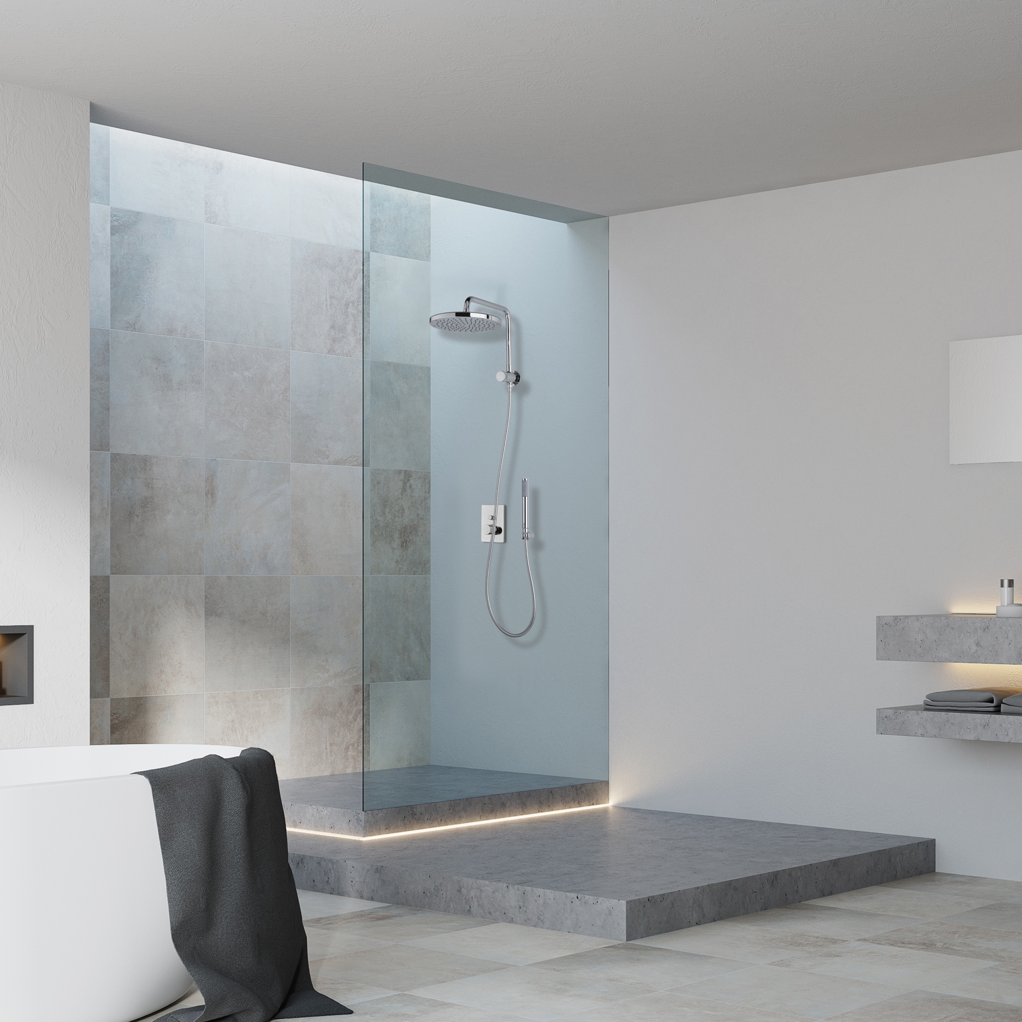 H89410 Потолочный & настенный душ Oki Renovation Ø 250 mm BOSSINI  - Вид №1