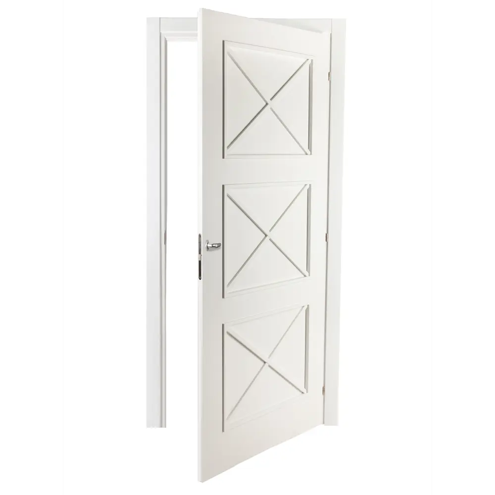 Дверь межкомнатная Камелия 70х200 см цвет белый с фурнитурой МАРИО РИОЛИ STLM-2013716 - Вид №3