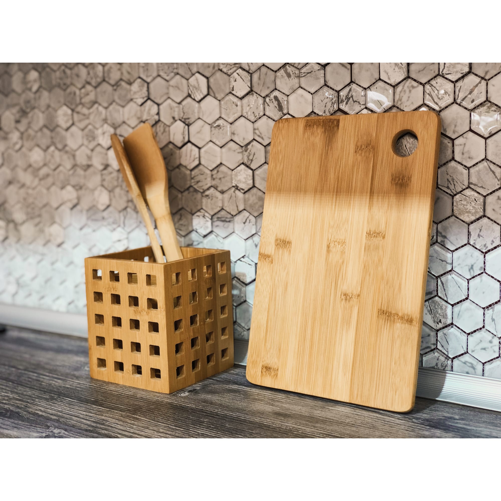 18581421 Подставка под столовые приборы BAO, 12х12х14 см, бамбук Santreyd  - Вид №6