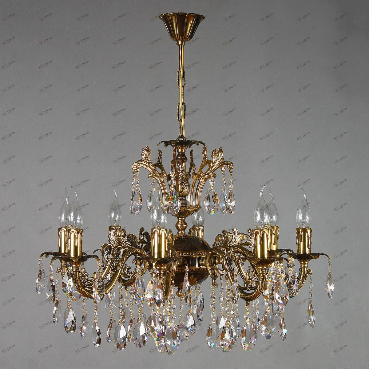 Подвесная люстра Ambiente Granada 2118/8 PB Tear drop бронза AMBIENTE ДИЗАЙНЕРСКИЕ, GRANADA 188220 Бронза 