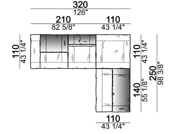 Секционный кожаный диван Arketipo CRAZY DIAMOND ARCH-00133462 - Вид №56