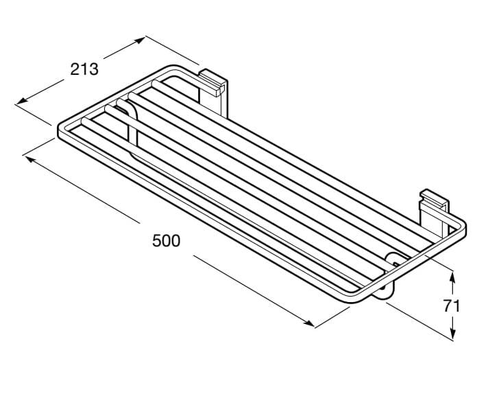 Металлический держатель для полотенец Roca Рубик ARCH-00018965 - Вид №1
