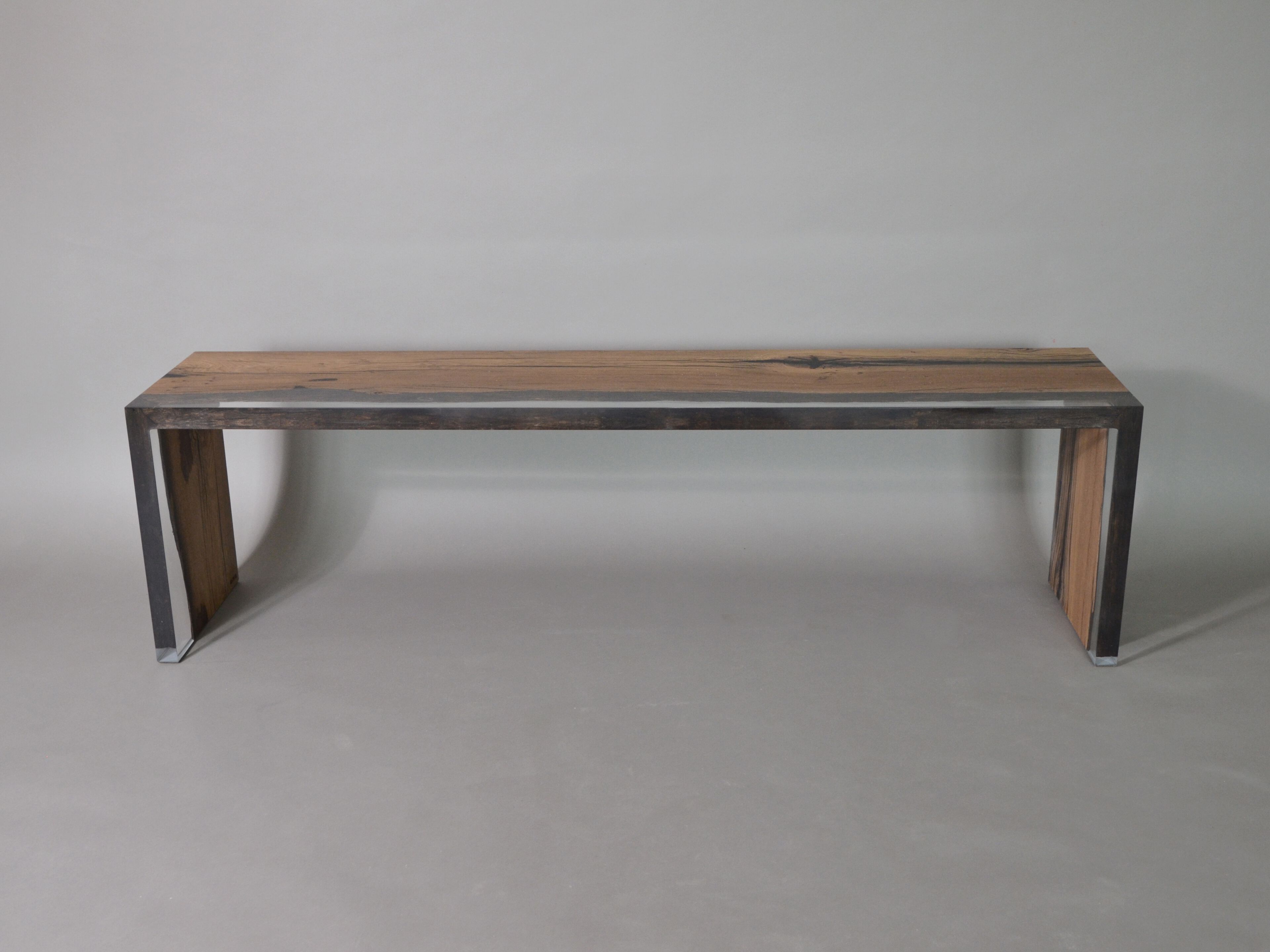 Скамейка из дуба и смолы alcarol водно-болотные угодья ARCH-00122088 - Вид №2