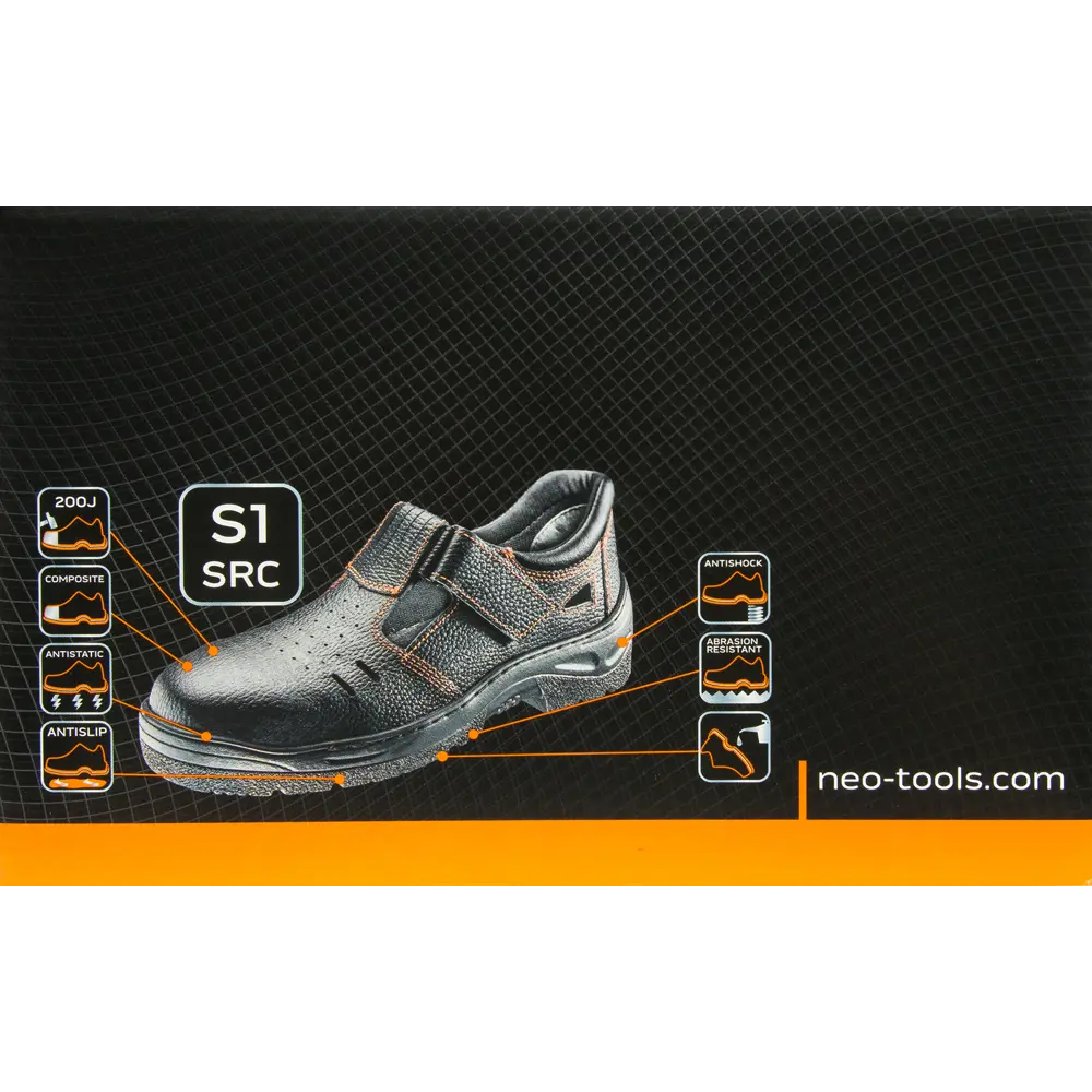 Сандалии рабочие Neo S1 SRA, кожаные, размер 44 Neò STLM-2101907 - Вид №3