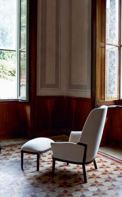 arflex Мягкое кресло из ткани с подлокотниками с высокой спинкой sun-id-1378286 - Вид №6