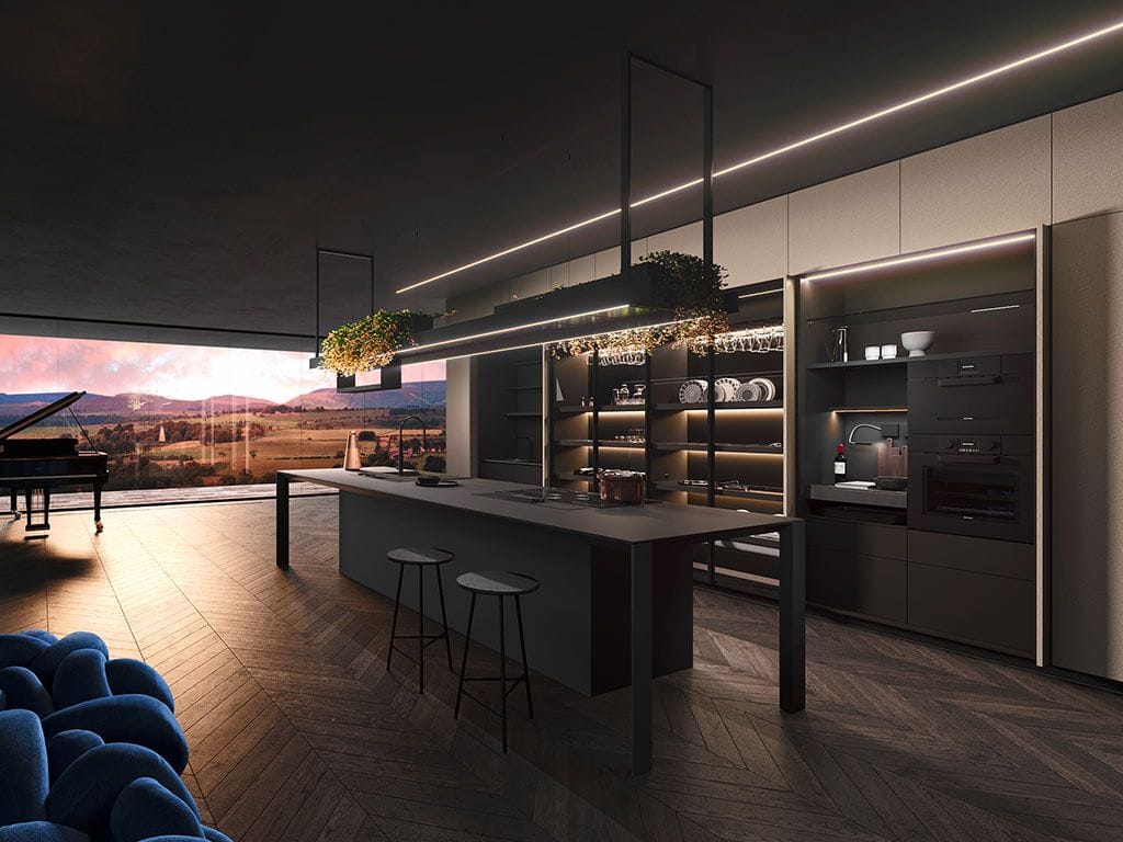 Встроенная кухня с островом Arrital Nautila ARCH-00025357