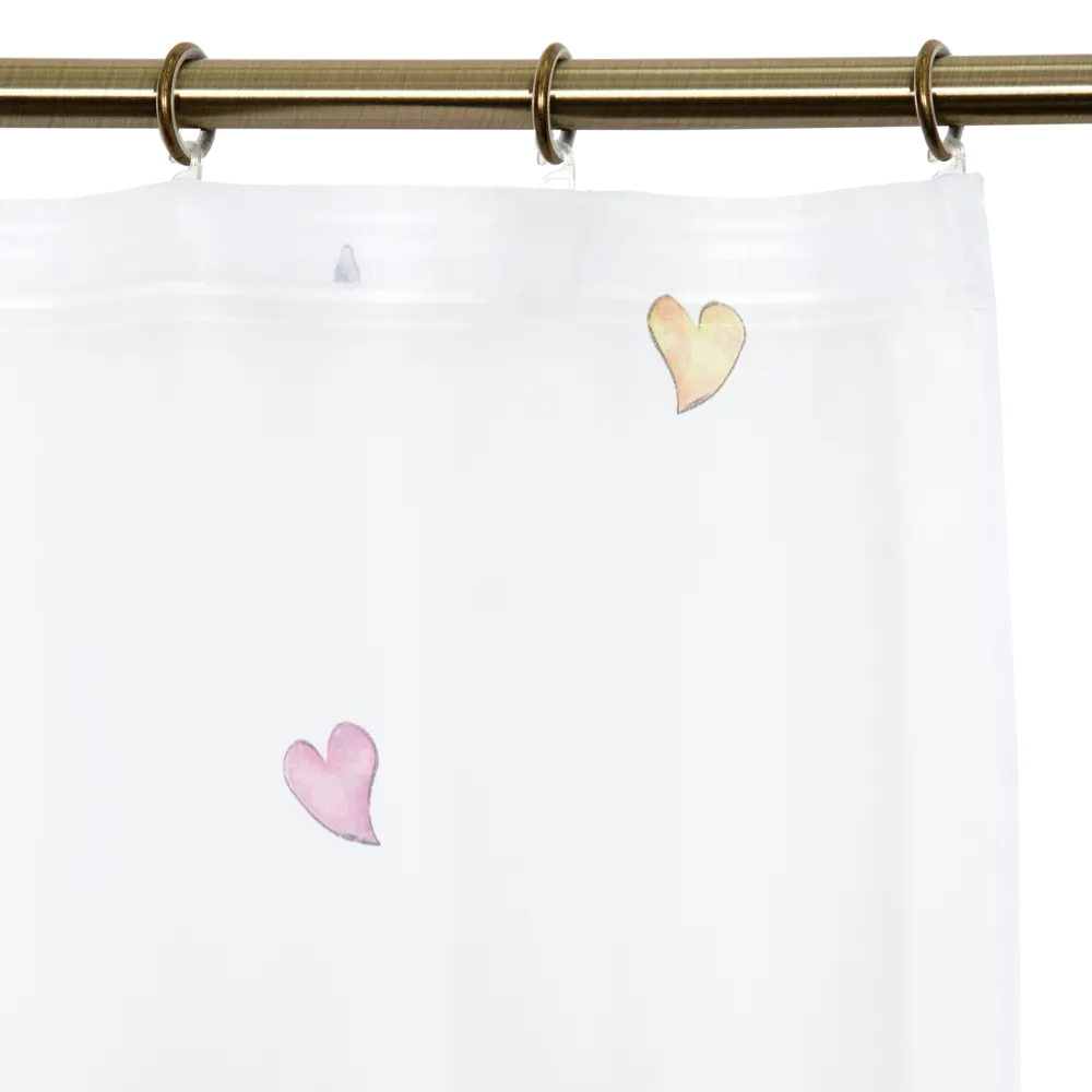 Тюль на ленте «Сердечки» 250x280 см полиэстер цвет белый GARDEN STLM-2189546 - Вид №4