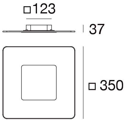 Linea Light Group Светодиодный настенный светильник из стали и стекла Aruba sun-id-1385478 - Вид №5