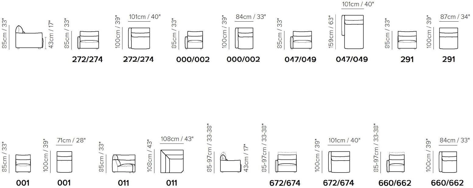 Natuzzi Диван-кресло из ткани Galaxy sun-id-1371291 - Вид №3