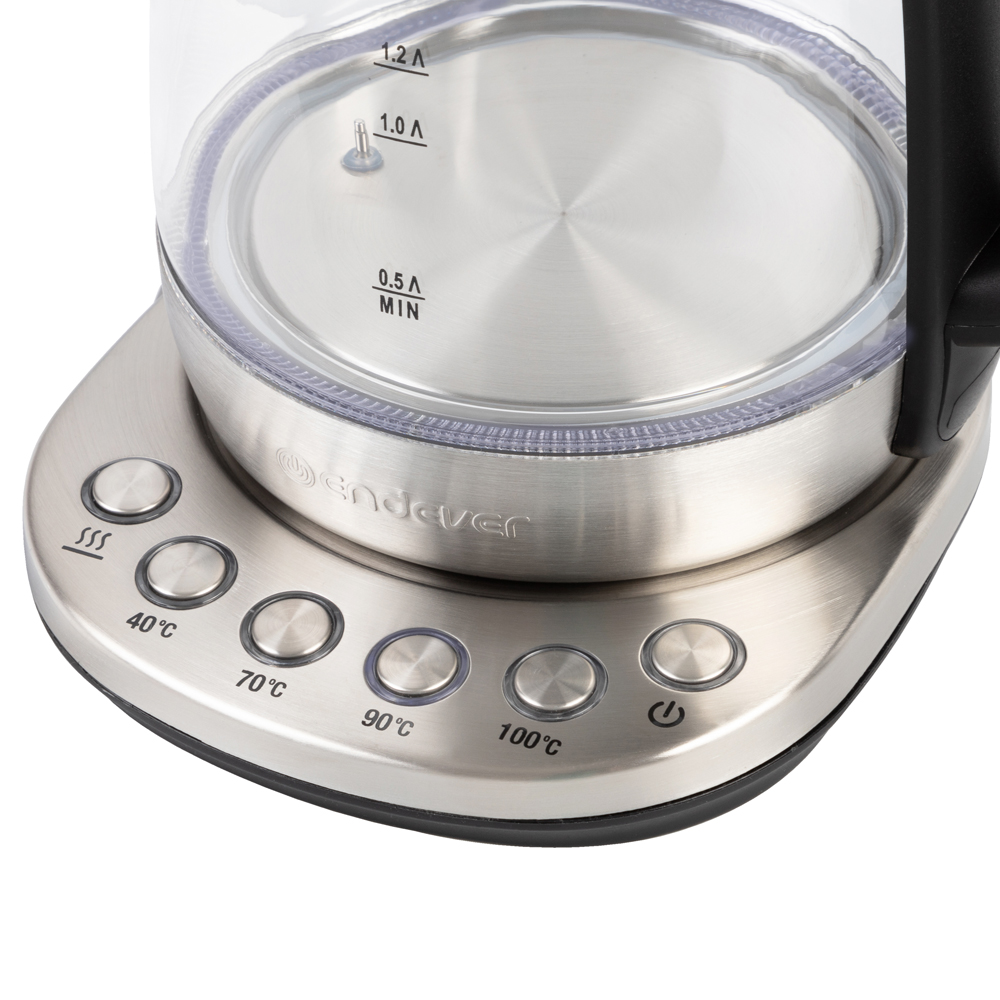 5360568 Электрочайник Endever Skyline KR-370G серый STDN-0087196 - Вид №4