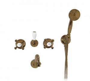 Gentry Home Центр смесителя для раковины до центра два отверстия под смеситель мм Antique Бронза GH103230