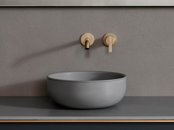 Круглая раковина с одной столешницей из твердой поверхности Inbani Prime ARCH-00117609