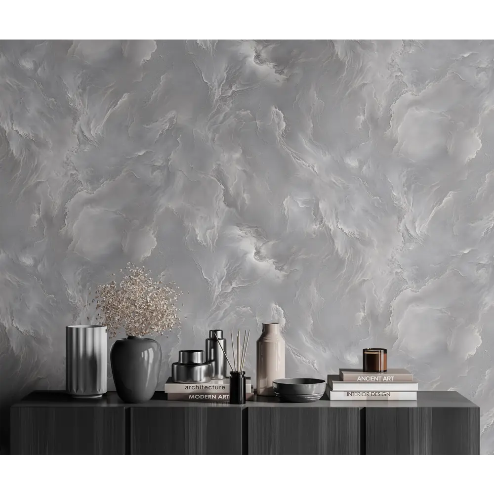 Ateliero Andromeda - Флизелиновые обои темно-серые с абстрактным рисунком 89427180 STLM-1563712 - Вид №4