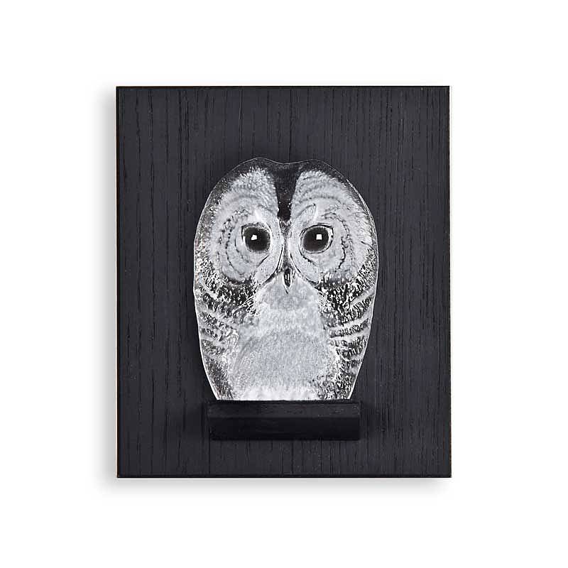 63064 Скульптура из прозрачного хрусталя «Миниатюрный Совенок», 115/135 мм. Maleras 