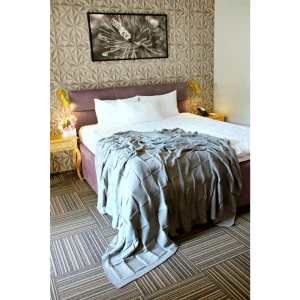 90719420 Плед-покрывало вязаный Almaforhome GreatRoyalDream GRD/серый, 200x220 см, трикотаж, цвет серый STLM-1041651