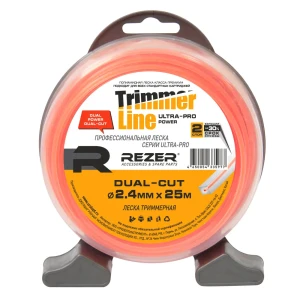 Леска для триммера Rezer Ultra-pro DUALCUT ø2.4 мм 25 м квадрат 84341400 STLM-2118990