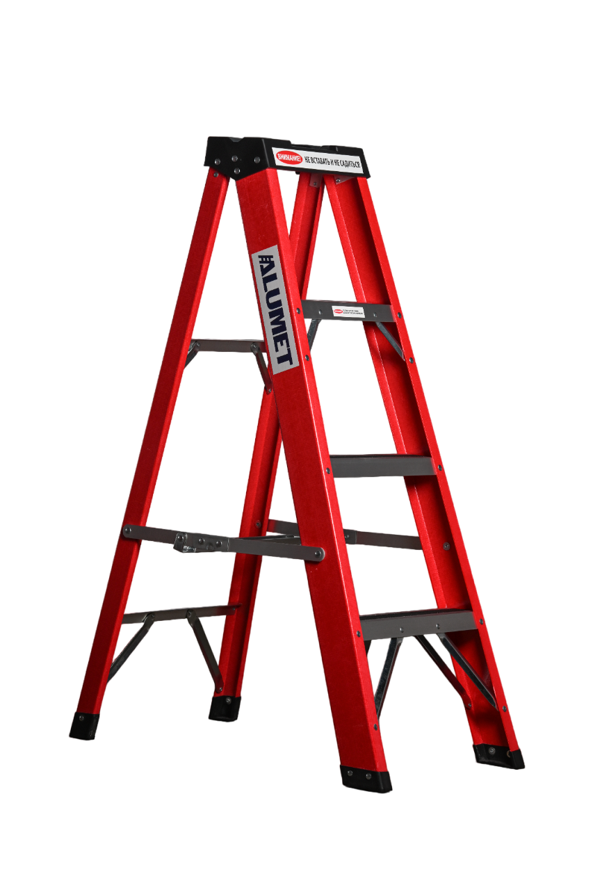 Стремянка SF 1003 стеклопластиковая 3 ступени, Alumet, с органайзером  - Вид №2