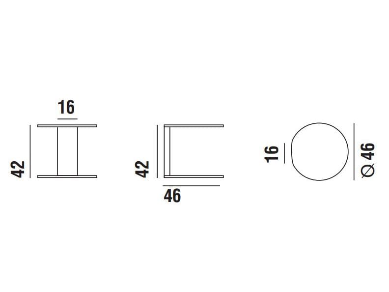 Круглый кожаный журнальный столик Verzelloni BLOG CUOIO ARCH-00134019 - Вид №5