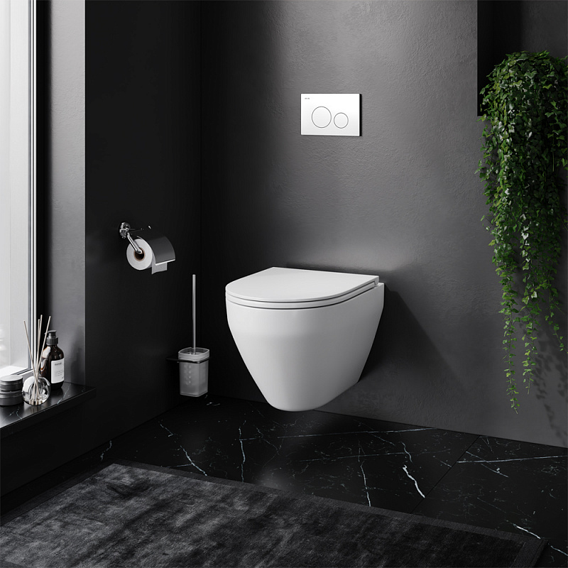 IS49001.701700 Инсталл с клав Pro L белый с подв унит Spirit V2.0 FlashClean с сид м/л AM.PM Spirit 2.0  - Вид №1