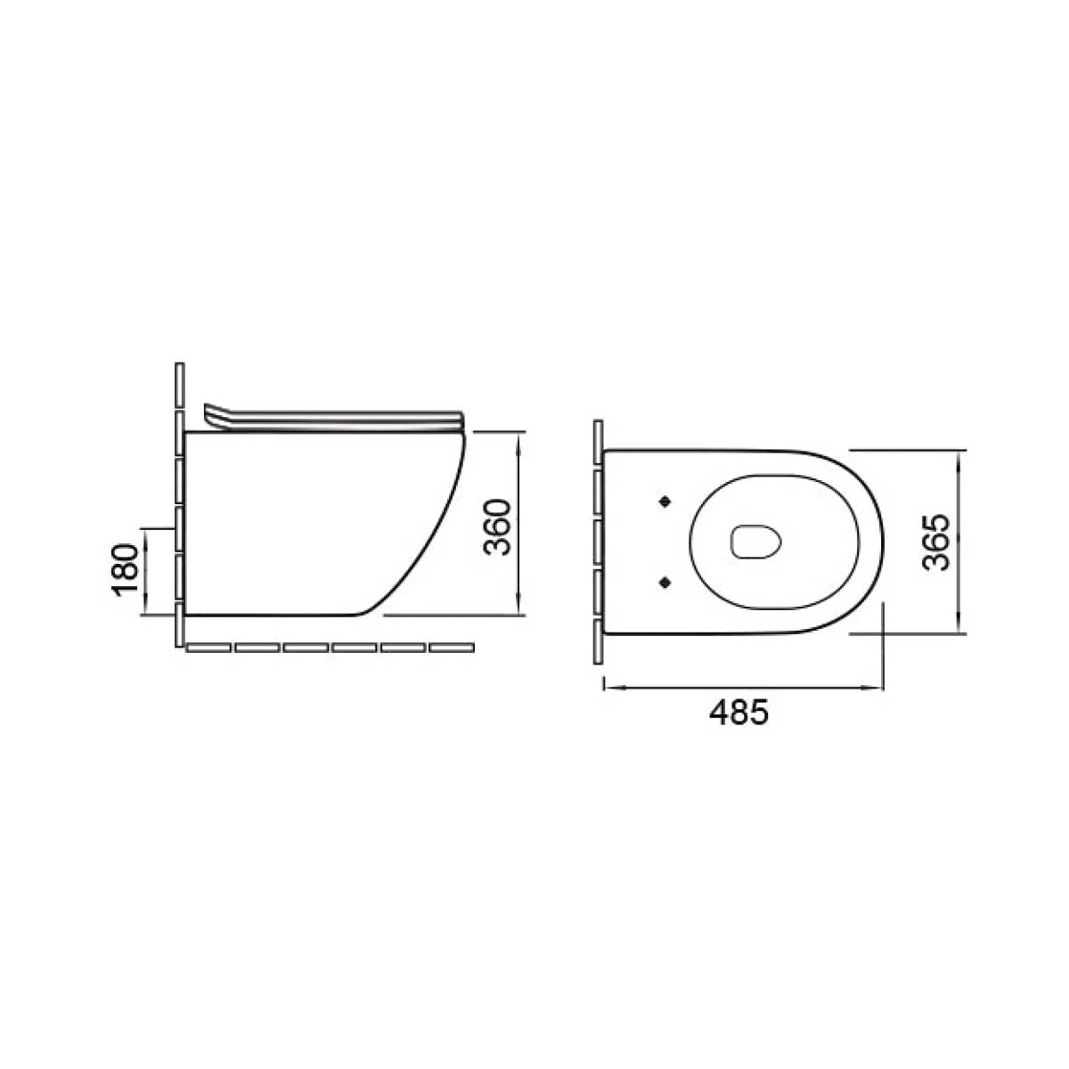 VT1-14SMB Унитаз подвесной Vincea Globo Santreyd - Вид №2