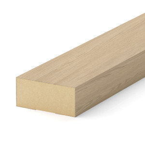 Рейка Интерьерная МДФ Stella Модель 12 Light Дуб Снежный 2800х27х12 (упак.15шт.) STSR-799