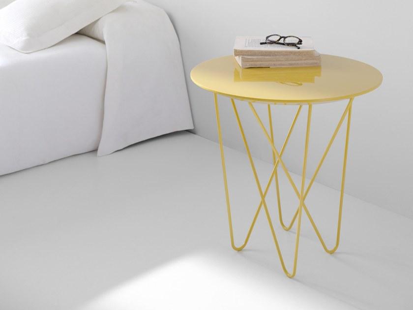 Kendo Mobiliario Высокий круглый лакированный журнальный столик sun-id-1514442 - Вид №3