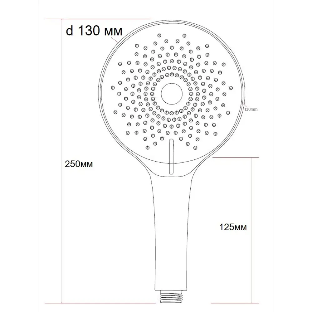 Лейка для душа Esko С9 3 режима цвет хром C9 STLM-2207466 - Вид №1