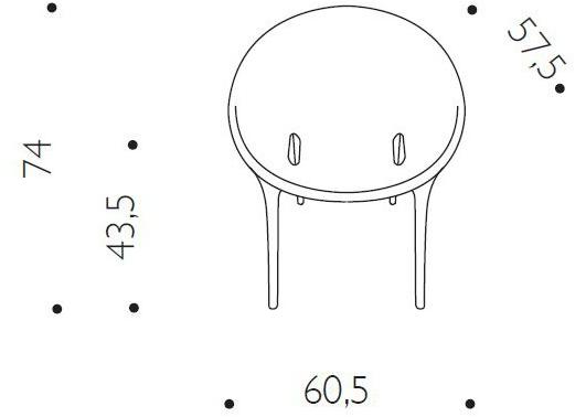 Driade Штабелируемый садовый стул из полипропилена sun-id-1361374 - Вид №5
