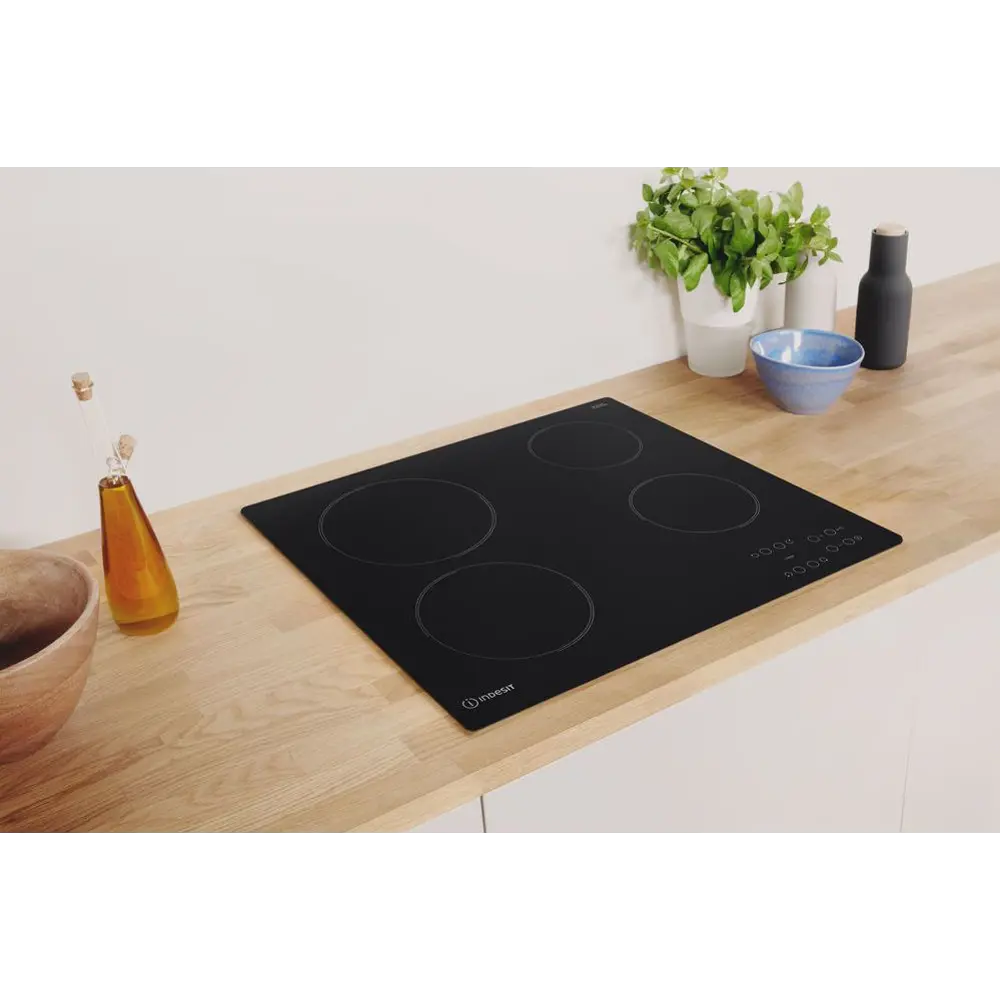 Варочная панель электрическая INDESIT RI 260 C 4 конфорки 58x51 см цвет чёрный STLM-2112527 - Вид №6