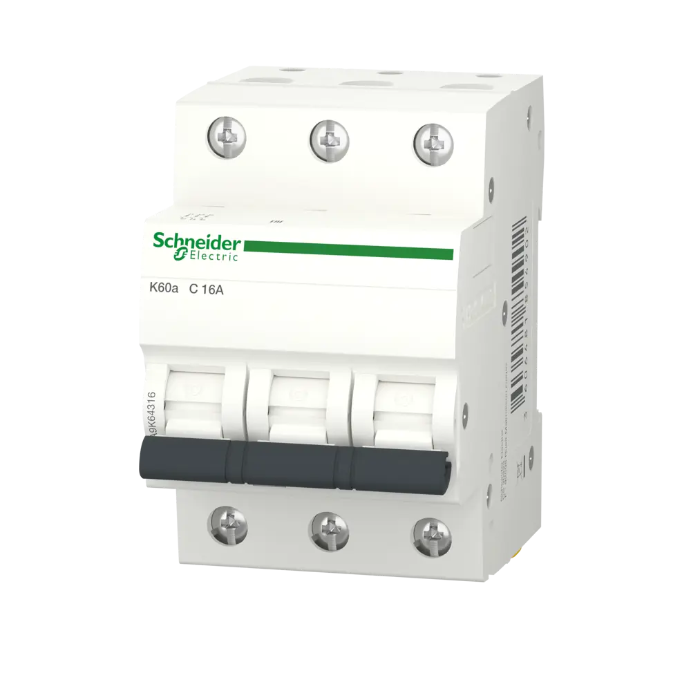 Автоматический выключатель Systeme Electric Acti9 3P C16 А 4.5 кА 82850899 STLM-2128790 