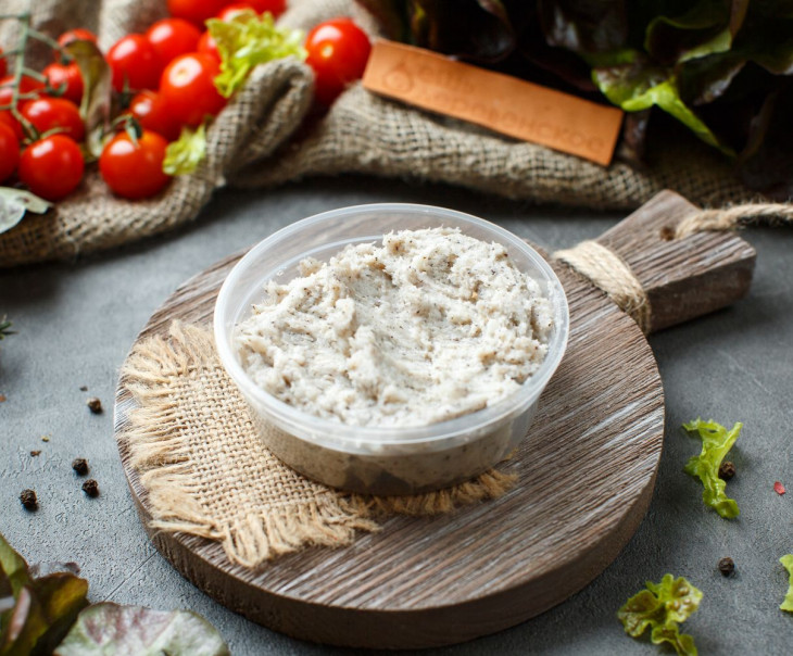 6516 Сало соленое с черным перцем (протертое) Вкусляндия  - Вид №1