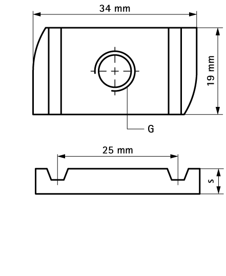 6517008 Монтажные профиля BIS Strut Канальные гайки (электролитическая оцинковка) монтаж в профиле Strut WALRAVEN  - Вид №1