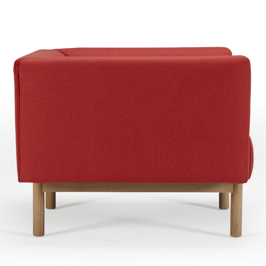 Кресло Ebeltoft, лакированный дуб, красное Kragelund 21001202247 - Вид №2