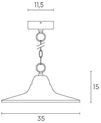 SOVIL Подвесной светильник для улицы из металла Monet 595/-- - Вид №2