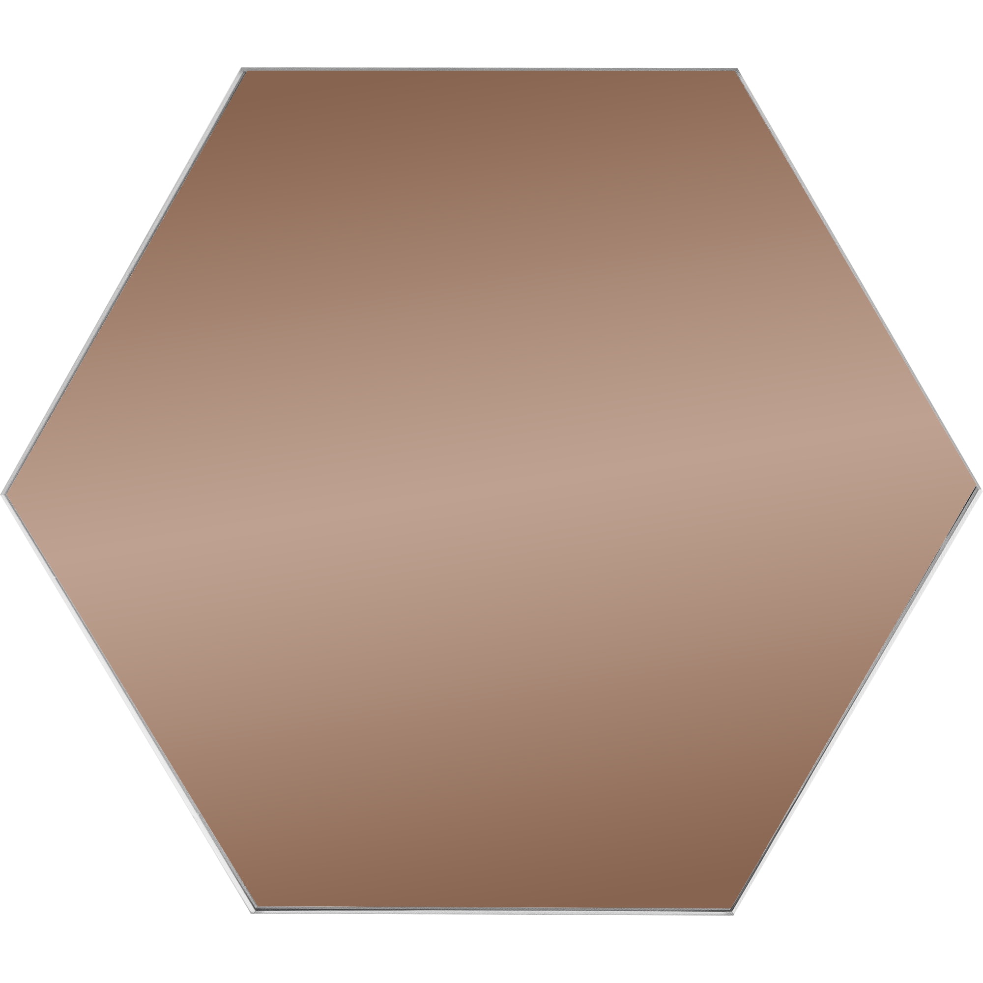 82155753 Плитка зеркальная Mirox 3G шестигранная 20x17.3 см цвет бронза Santreyd 