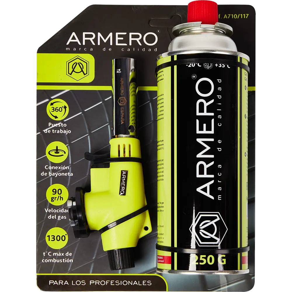Горелка газовая Armero с баллоном цанговым 250 г STLM-2063843 - Вид №6