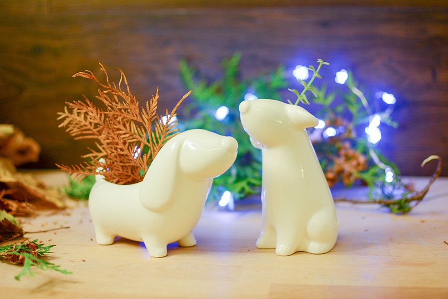 Ваза белая собачка "Бобик" ЭКОЧЕЛОВЕКИ - 00-3871311 Белый  - Вид №13